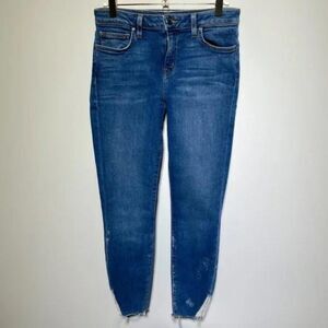 Iro Jeans Womens Jarod Frayed Distressed Cropped Low Rise Ankle Denim Jeans